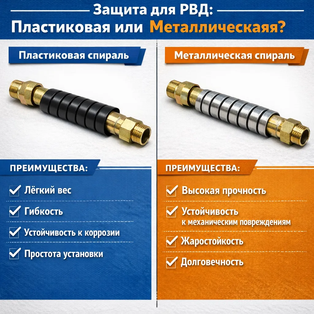 Защита для РВД пластиковая или металлическая