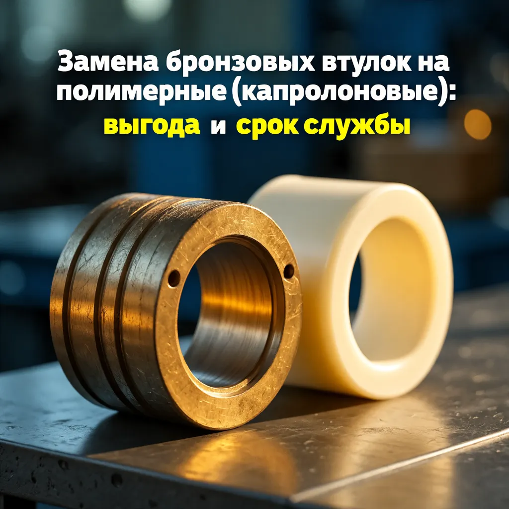 Замена бронзовых втулок на капролон
