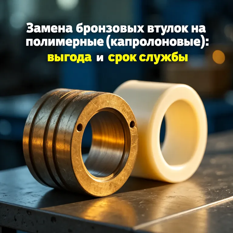 Замена бронзовых втулок на капролон