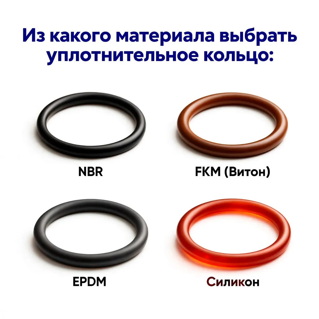 Материал уплотнительных колец: NBR, FKM, EPDM