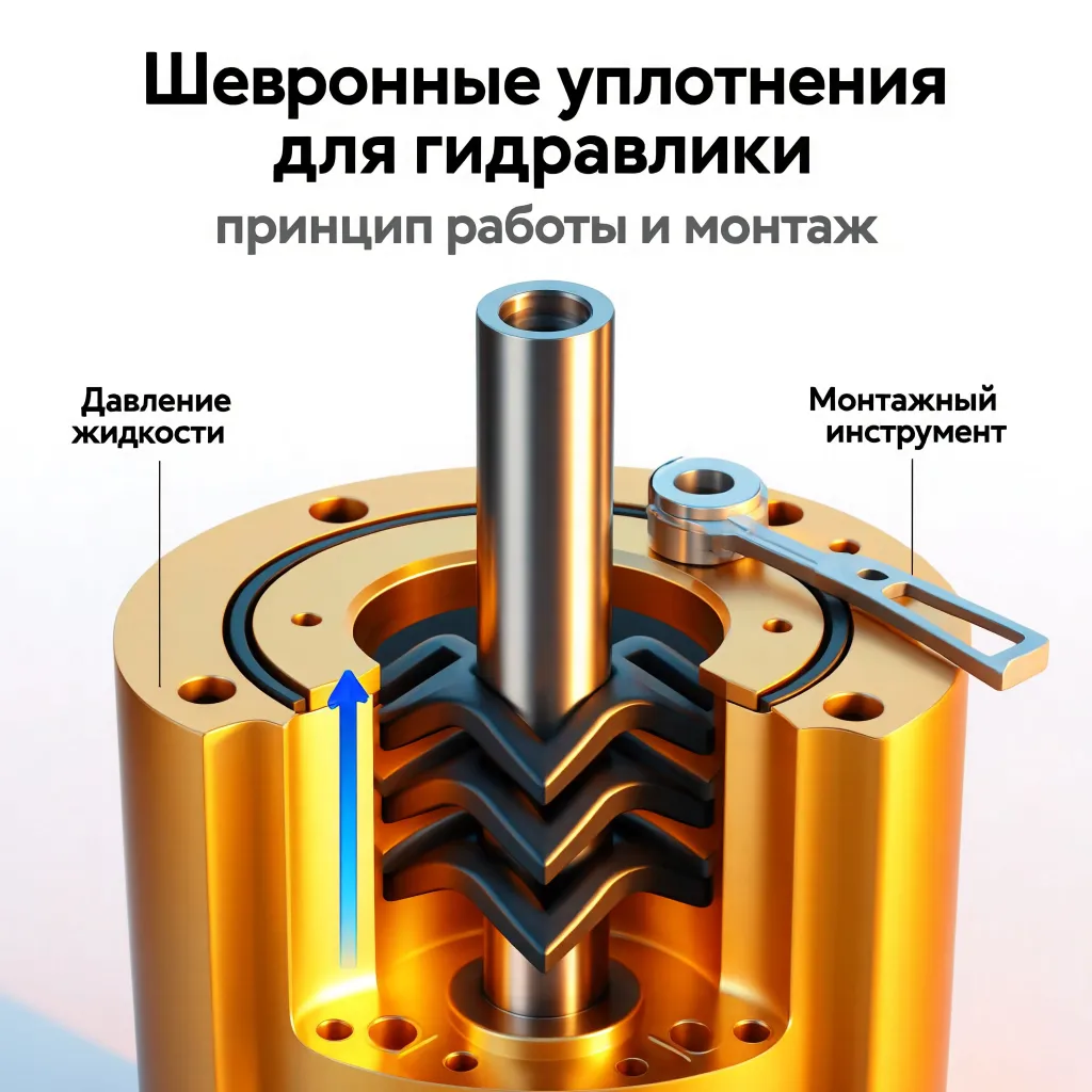 Шевронные уплотнения для гидравлики: принцип работы и монтаж.