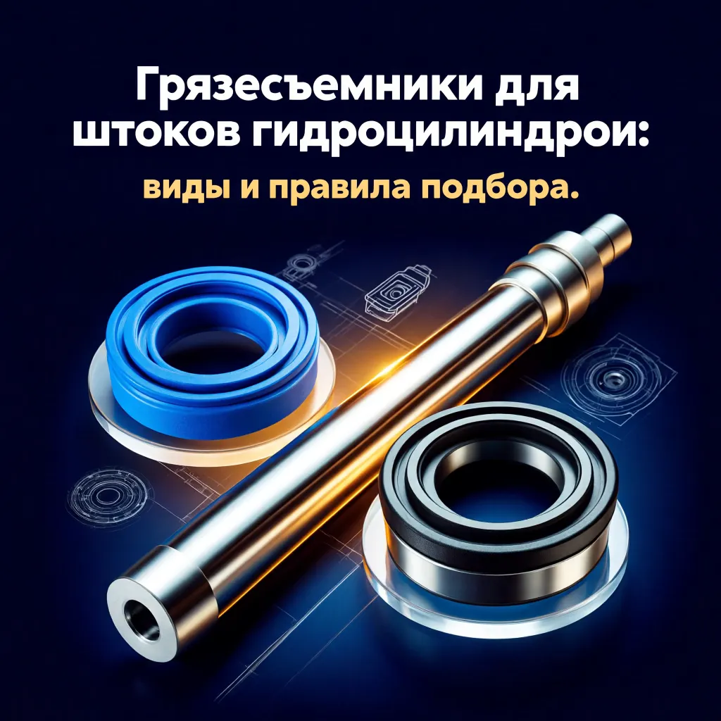 Грязесъемники для штоков гидроцилиндров: виды и правила подбора.