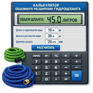 Калькулятор усадки РВД и технологического провиса при монтаже