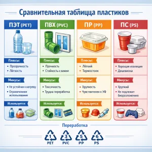 Сравнительная таблица пластиков — выбор материала по 5 свойствам