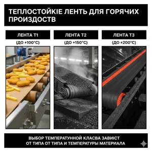 Теплостойкие ленты для горячих производств: пределы температур