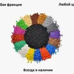 Крошка резиновая Черная 10 кг 0,5-2 мм